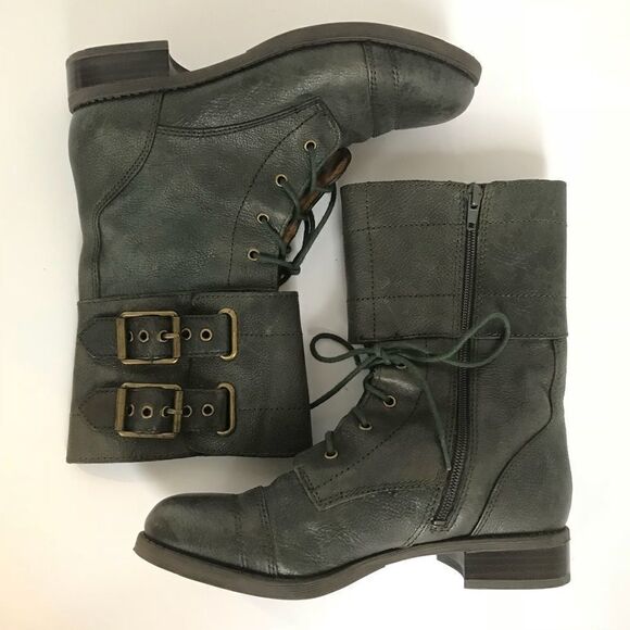 Lucky Brand Sz 7.5 Buckle Motorcycle Boot - Picture 1 of 7